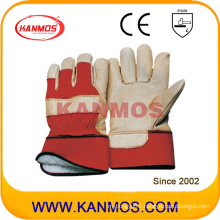 Yellow Pig Grain Leather Winter Industrial Safety Work Gloves (22303)